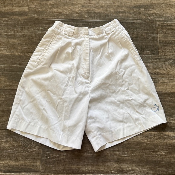 Masters Pants - Izod club vintage vtg masters women’s white high waisted shorts 8